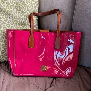 Dooney & Bourke ASHTON Hot Pink Patent Leather Tote
